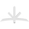 Ekena Millwork Alberta Architectural Grade PVC Gable Bracket, 60"W x 32 1/2"H x 4"D x 4"F, 13/12 Pitch GBP060X33X0404ALB00 - alternate 4